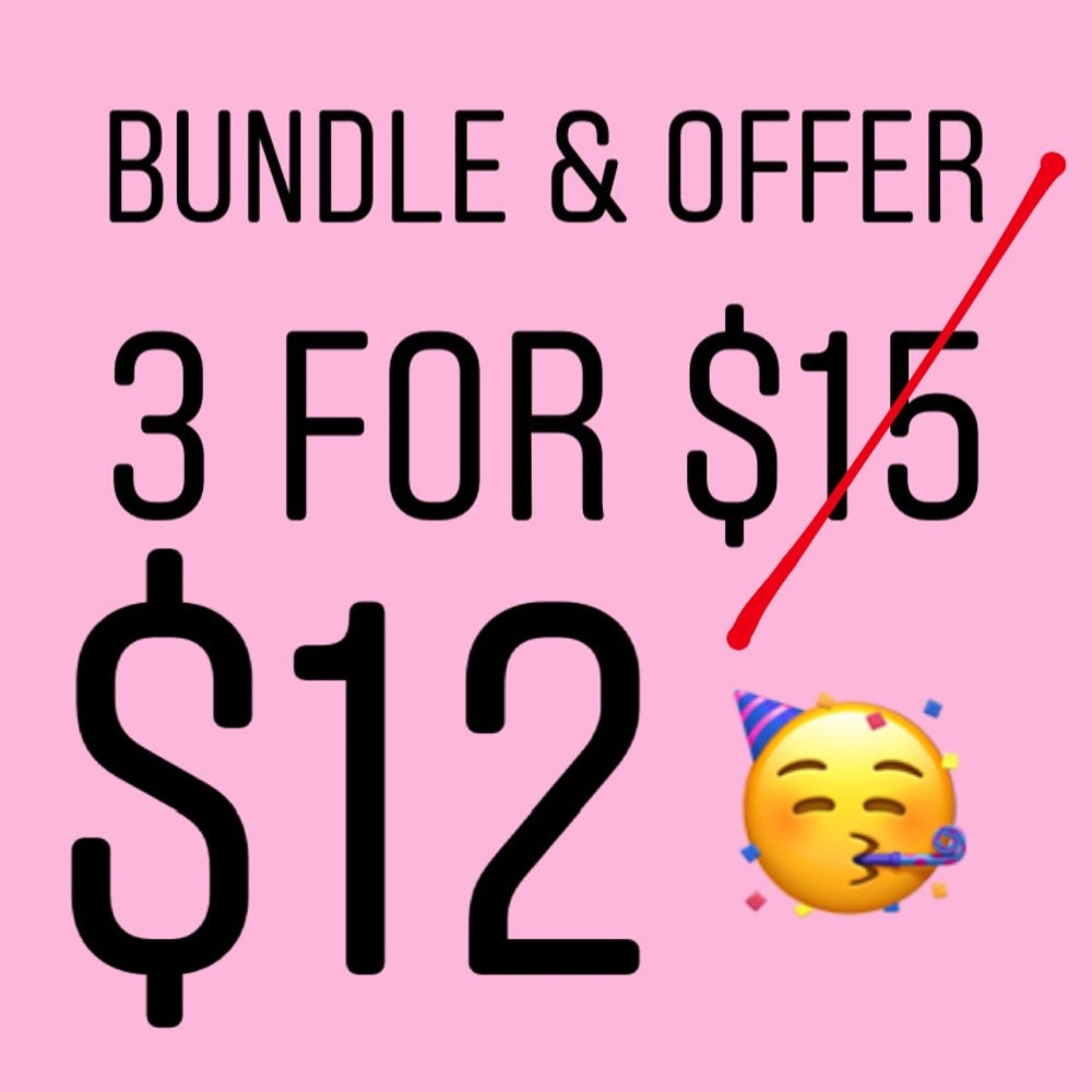 3 for $12 ✨ bundle & offer